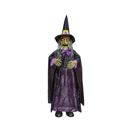 Celebrations Animated Witch LED Halloween Decoration 13.78 L x 36 H x 8.66 W in.