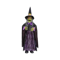 Celebrations Animated Witch LED Halloween Decoration 13.78 L x 36 H x 8.66 W in.