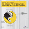 M-D BUILDING PRODUCTS Black Foam/Vinyl Weatherstrip For Doors 81 in. L X 0.5 in. (Pack of 20)