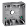Sigma Engineered Solutions New Work 31 cu in Square Metallic 2 gang Weatherproof Box Gray