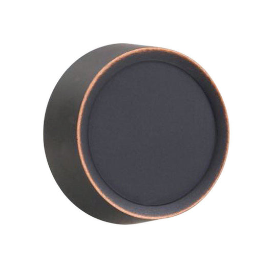 Amerelle Metallic Aged Bronze Replacement Knob Wall Plate for Standard Dimmer Switch