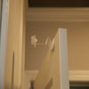 STOPPCLIPP 6 in. H X 1 in. W X 3 in. L Steel White Door Stop Mounts to door(Pack of 25)