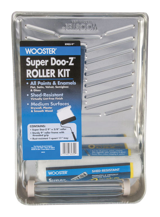 Wooster Super Doo-Z Cage Paint Roller Kit Threaded End