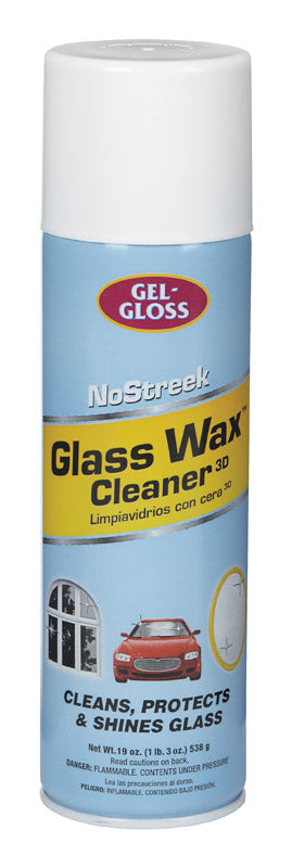 Gel-Gloss Ns-019 19 Oz Spray No Streak Glass Wax Cleaner  (Pack Of 12)