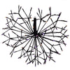 Celebrations Orange/Purple 20 in. LED Prelit Shimmering Sphere Halloween Decor