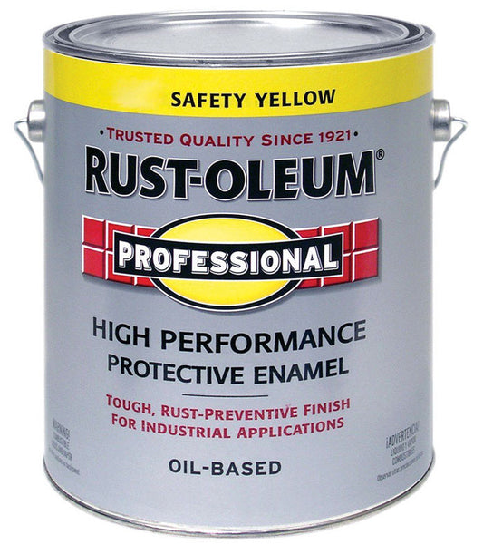 Rust-Oleum Professional High Performance Gloss Safety Yellow Protective Enamel Indoor and Outdoor (Pack of 2)