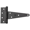 National Hardware 6 in. L Black Extra Heavy Duty T-Hinge 2 pk