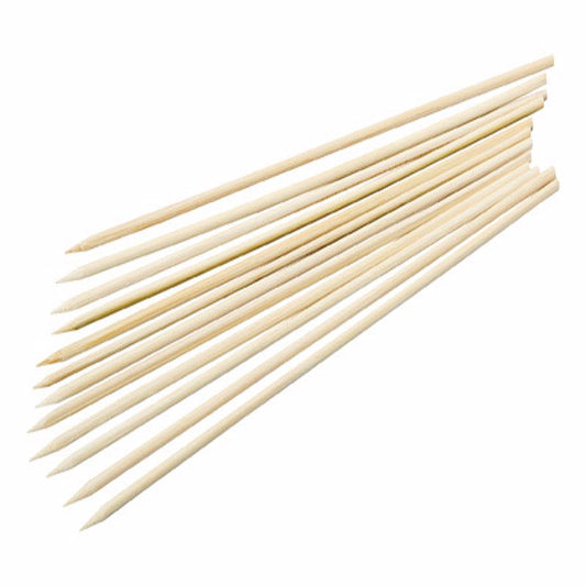 Good Cook Natural Smooth Solid Non-Porous Bamboo Dishwasher Safe Skewer 10 L in. for Grilling