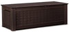 Rubbermaid Patio Chic 65 in. W X 29 in. D Brown Plastic Deck Box 136 gal