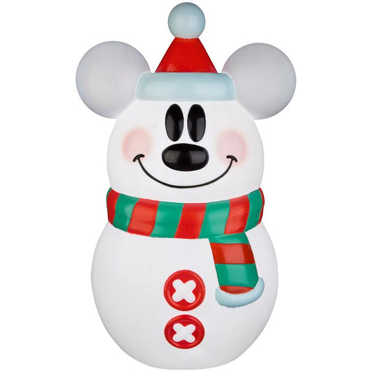 Disney Incandescent Clear Mickey Mouse Snowman 24 in. Blow Mold
