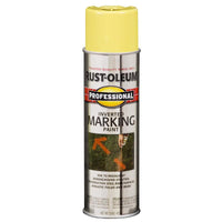 Rust-Oleum Professional High Visibility Yellow Inverted Marking Paint 15 oz (Pack of 6).