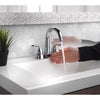 Homewerks Chrome Motion Sensing Modern Centerset Bathroom Sink Faucet 4 in.