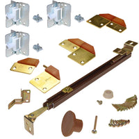 Johnson Hardware 18 in. L Brass-Plated Brown Steel Bi-fold Hardware Kit 5 pk - Deal of The Week