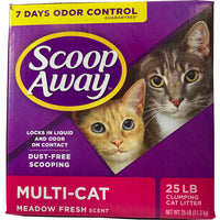 Cat Litter, Multi-Cat, Meadow Fresh, 25-Lbs.