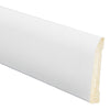 Inteplast Building Products 2-3/8 in. x 8 ft. L Prefinished White Polystyrene Wall Base (Pack of 16)
