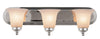 Bel Air Lighting Rusty Polished Chrome Silver 3 lights Incandescent Vanity Light Wall Mount