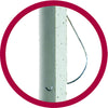 Monkey Hook Flush-Mount Galvanized Silver Picture Hanger 10 lb. (Pack of 12)