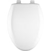 Mayfair by Bemis Elongated White Plastic Toilet Seat