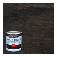 Minwax Wood Finish Water-Based Semi-Transparent True Black Water-Based Acrylic Emulsion Wood Finish 1 qt
