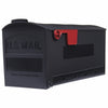 Gibraltar Mailboxes Patriot Classic Plastic Post Mount Black Mailbox