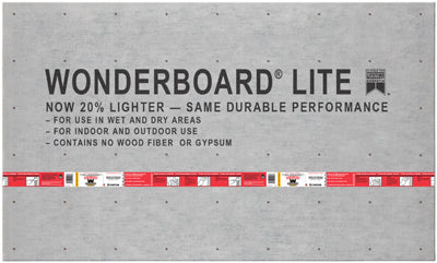 Wonderboard Lite, 3 x 5-Ft. x 7/16-In. (Pack of 50)