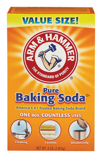 Arm & Hammer Baking Soda No Scent Cleaning Powder 4 lb (Pack of 6)