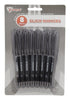Diamond Visions Max Force Black Felt Tip Permanent Marker 8 pk (Pack of 48)