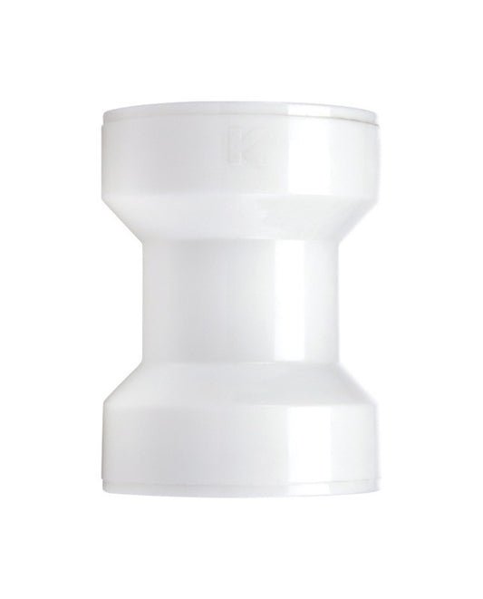 Keeney Insta-Plumb White Plastic Push Connection Straight Coupling 3-3/4 H x 1-1/2 Dia. in.