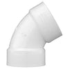 Charlotte Pipe Schedule 40 4 in. Hub X 4 in. D Hub PVC Elbow 1 pk