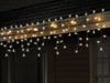 Celebrations Blue LED Mini Warm White 100 ct Icicle Christmas Lights 5.67 ft.