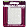 Magic Sliders Vinyl Clear Self Adhesive Round Shape Bumper Pads 3/8 W x 3/8 L in. (Pack of 6)