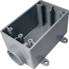 Cantex New and Old Work 18 cu in Rectangle PVC 1 gang Electrical Box Gray - Open Box