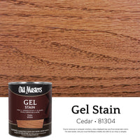 Old Masters Semi-Transparent Cedar Oil-Based Alkyd Gel Stain 1 qt (Pack of 4)