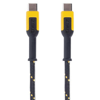 DeWalt Type C to Type C Cable 10 ft. Black/Yellow