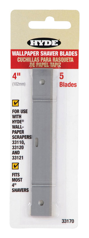 Hyde 4 in. W High Carbon Steel Wallpaper Shaver Blade (Pack of 10).