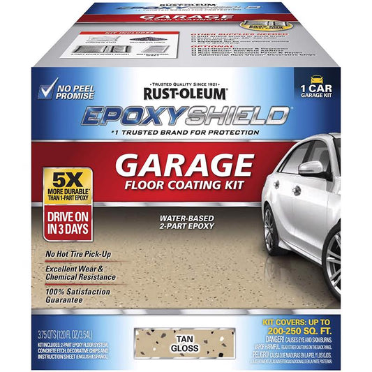 Epoxy Shield Resin Garage Floor Kit, Tan (Pack of 2)