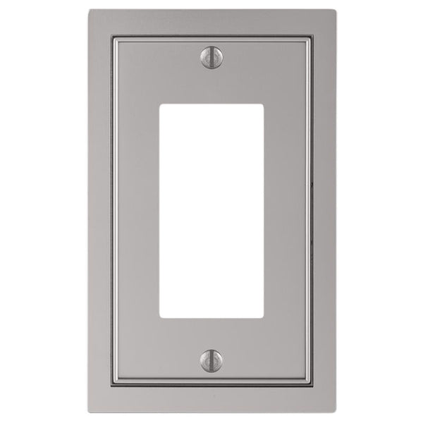 Amerelle Traditional Satin Nickel Silver Zinc Wall Plate 1 pk - Deal of The Week