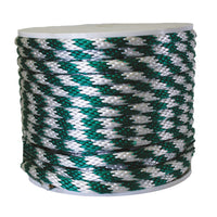 Koch Industries 5/8 in. D X 140 ft. L Green/White Solid Braided Poly Derby Rope