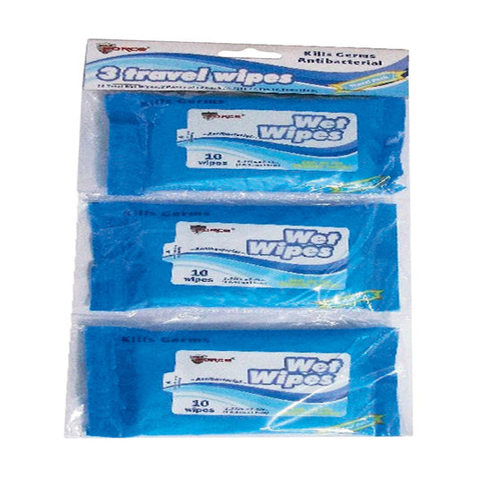 Diamond Visions Max Force Health and Beauty Travel Wipes Plastic 3 pk (Pack of 48)