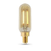 Feit Electric Amber Clear  Vintage T8 E12 Candelabra Base LED Bulb 40W 120V 300 lm. 2100K