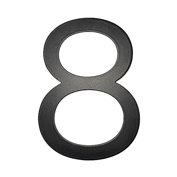 Adoorn 4 in. Black Aluminum Self-Adhesive Mailbox Number 8 1 pc (Pack of 4)