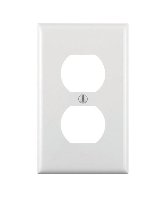 Leviton White 1 gang Nylon Duplex Outlet Wall Plate 1 pk (Pack of 20)