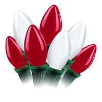 Celebrations Red/White Incandescent C9 String Christmas Lights 24 L ft.