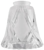 Westinghouse 8127000 2-1/4" Frosted & Clear Cross Lamp Shade (Pack of 6)