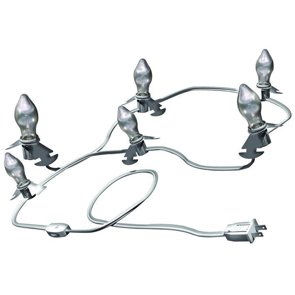 Cable de repuesto para bombilla C7 de PVC para interiores de Westinghouse, color blanco, decoración navideña, 12 pies de largo x 0,2 pulgadas de alto.