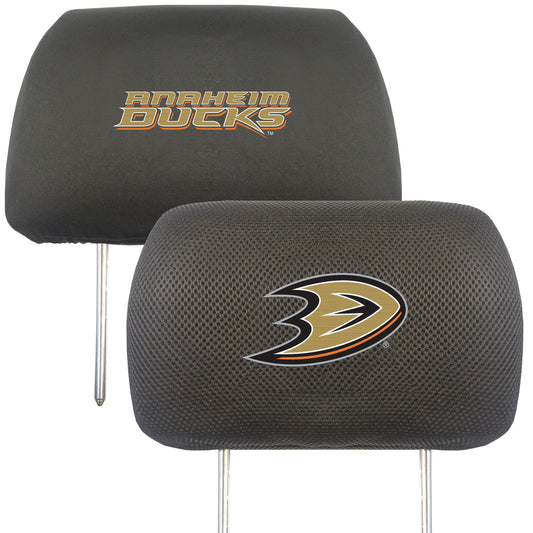 NHL - Anaheim Ducks Embroidered Head Rest Cover Set - 2 Pieces