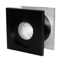 DuraVent 4 in. Dia. Black Galvanized Steel Wall Thimble 28 ga. (Pack of 2) - Open Box