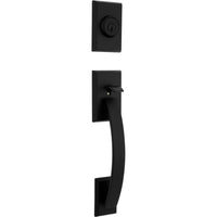 Tavaris Handleset Matte Black 800TVH Single Cylinder Entry Door Lock Compatible with 966 Trims