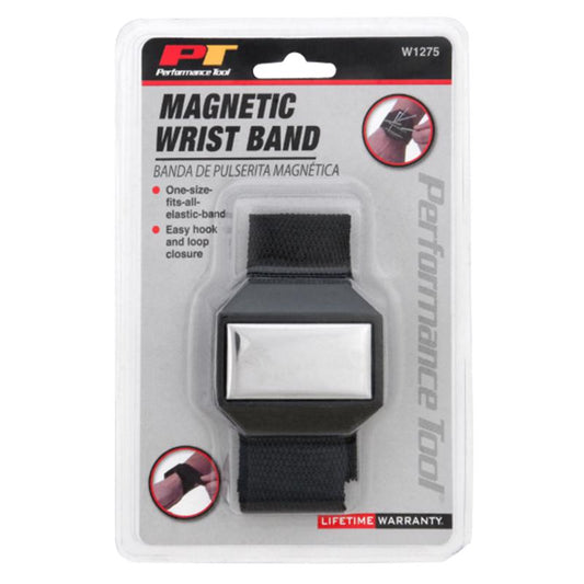 Performance Tool 7.50 in. L X 5 in. W Black Magnetic Wristband 1 pc