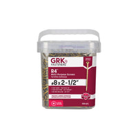 GRK Fasteners No. 8 X 2-1/2 in. L Star Climatek W-Cut Multi-Purpose Screws 650 pk